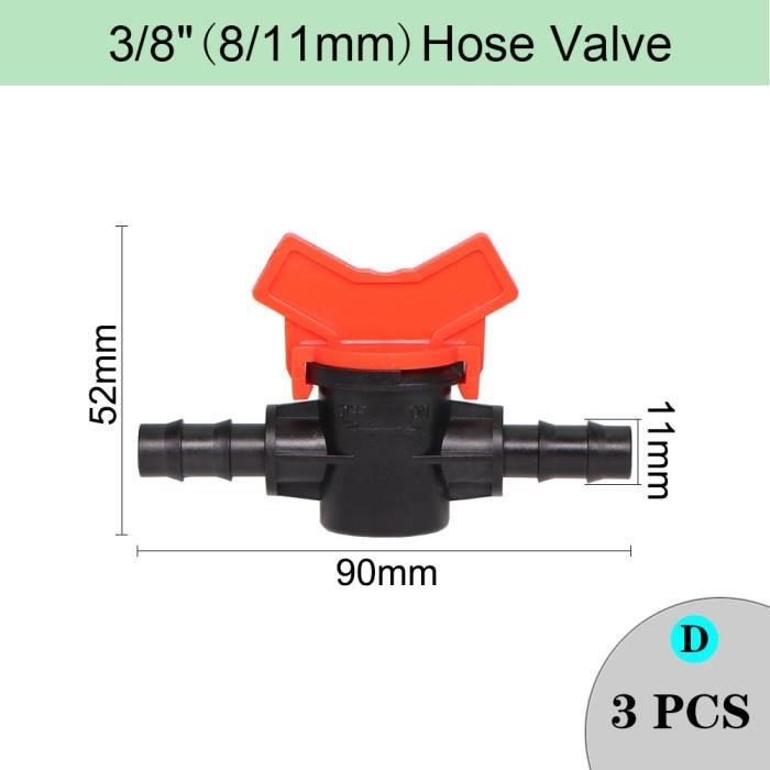 Lot De 25 Vannes D'Irrigation Goutte à Goutte 16mm - Commutateur De Tuyau, Résistant Au Gel