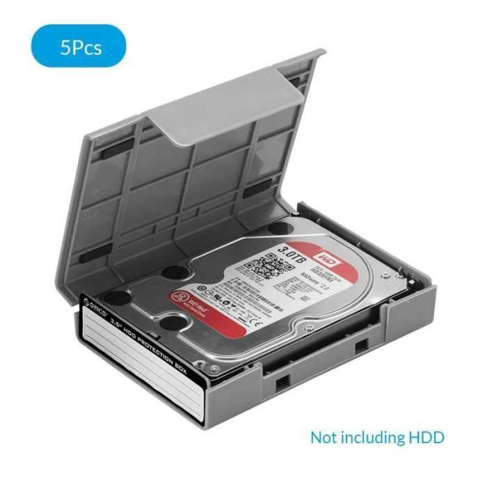 Boîte de protection Portable pour disque dur, 3,5 pouces, boîtier