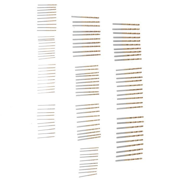 Foret Mèche SOURCING MAP 2Pcs 4mm Revêtu Titane Acier Haute Vitesse HSS M42 Cobalt 8% Tige Droite Pour Inox Aluminium Alliage Métal