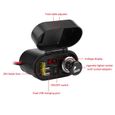 ARAMOX adaptateur allume-cigare de moto Adaptateur de chargeur GPS de téléphone USB double moto étanche avec prise allume-cigare-1