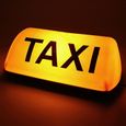 BLANCHE - Panneau de signalisation de Taxi, lampe magnétique de toit de voiture, lumière LED étanche 12V-1