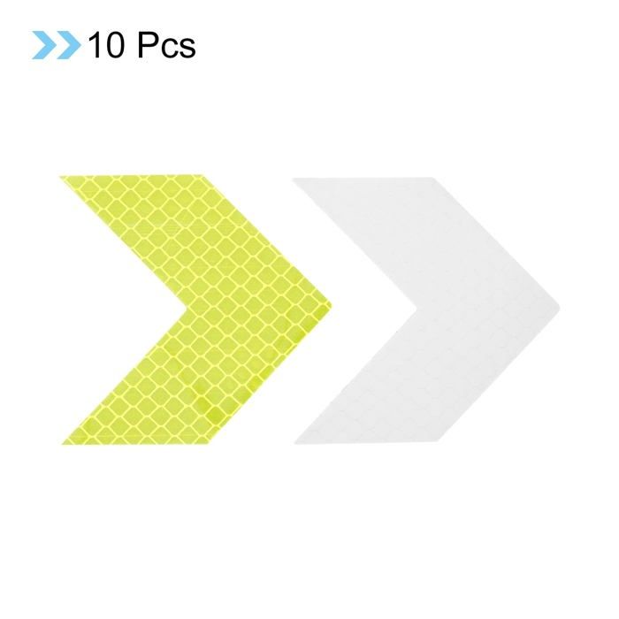 Bandes Réfléchissants Autocollante pour Casque de Sécurité pour Moto Vélo Véhicule Voiture, 36 PCS Argent Jaune Rouge Réflecteurs Haute Visibilité Bande Fluorescente Autocollants de Sécurité