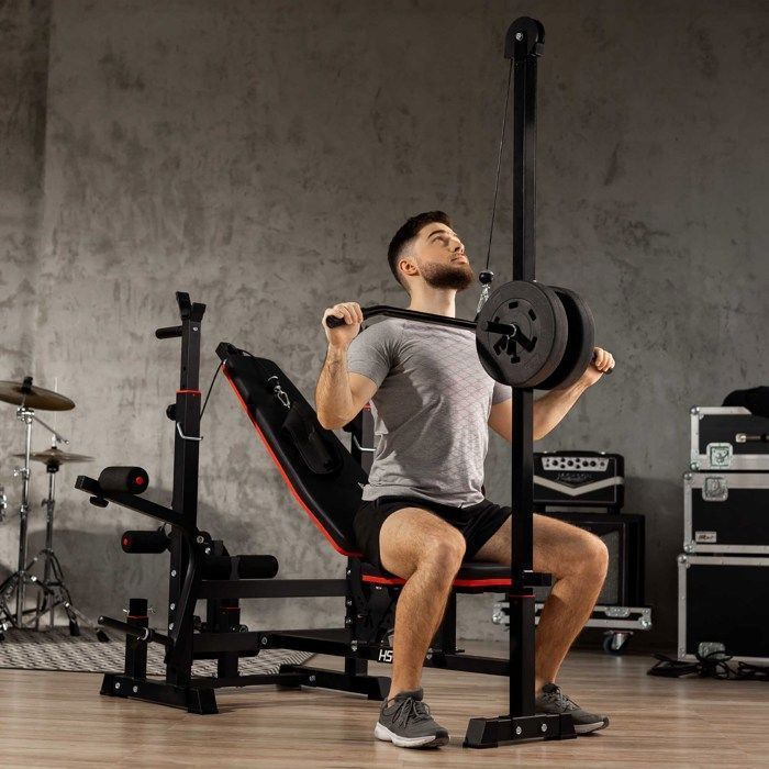 Wiltec Banc de musculation pliable 230kg max Haltérophilie Support