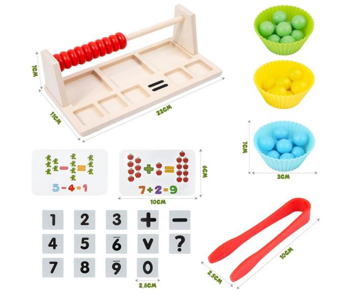 Jeu Montessori enfants pour apprendre à compter • Enfant World