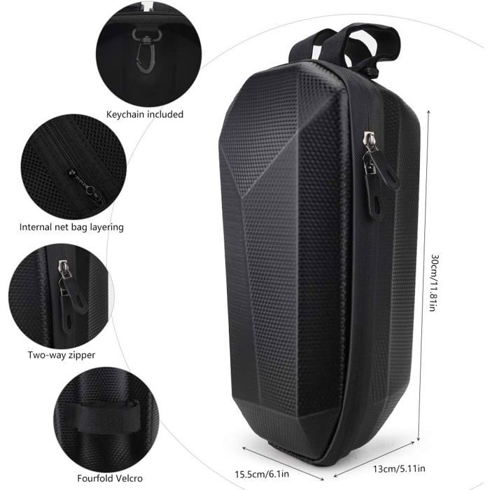 Sacoche 4L Pour Trottinette ChuerTech – étanche, Velcro, Compatible M365, Ninebot, Segway