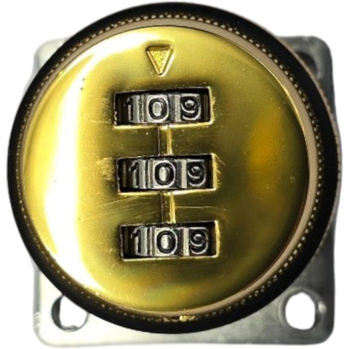 Cadenas à Combinaison 10 Chiffres Alliage Zinc – Verrou Sans Clé Avec Bouton Poussoir, Anti-Coupe Pour Casier, Armoire, Tiroir, Gym
