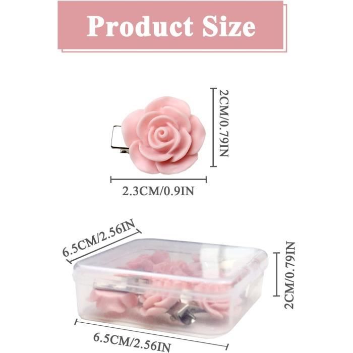 Pince cheveux mariage femme fleur en organza rose – Accessoire élégant pour coiffure de mariée main image 1