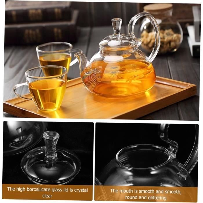 Théière Inox 2L Avec Infuseur Amovible – Théière Acier Inoxydable Miroir, Verseuse Filtre Thé/Café