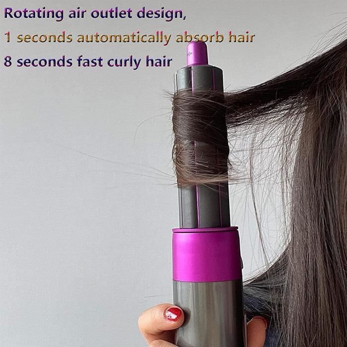 Acheter Nouveau 5 en 1 brosse à Air chaud professionnel fer à friser les  cheveux friser et lisser double usage peigne de coiffure sèche-cheveux