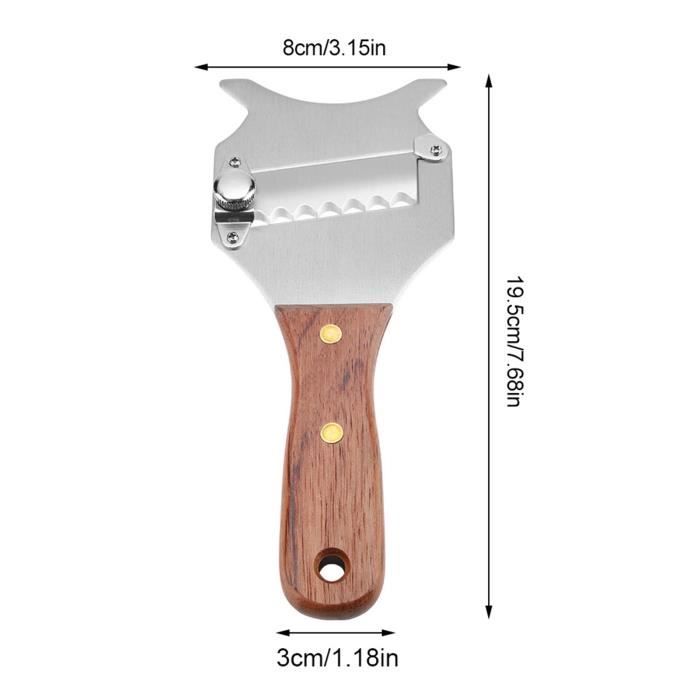 Mandoline Truffe Trancheur De Truffes Acier Inoxydable Lame De Chocolat Réglable Rasoirs Au Fromage Au Chocolat Pour Le Chocolat, La Truffe, Les Légumes, L'ail, Les Champignons Rape Truffe