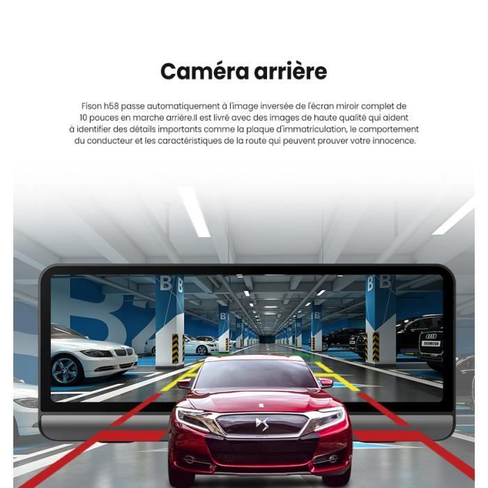 Caméra de tableau de bord avant et arrière Fhd 1080p caméra de voiture,  caméra de tableau de bord de voiture à mini écran de 3,0 pouces, caméra de  tableau de bord, vision