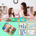 Planche d'apprentissage sensoriel Montessori pour enfants d'âge préscolaire, jouets éducatifs pour bébés-2