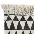 662NEUF Tapis de Salon Chambre Mode|Pailsson|Tapis De Sol Antidérapant Kilim Coton 160 x 230 cm avec motif noir-blanc FRENCH DAYS-2