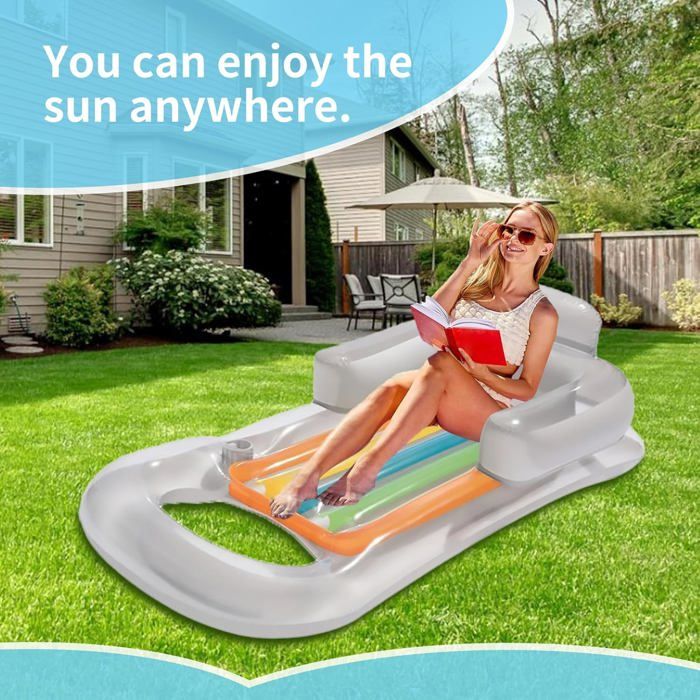 Chaise Longue D'eau De Piscine Hamac D'eau Gonflable Flottantes Hamac Pliable Chaise Flottante Inclinable Piscine Bouee Vacances Plage De Piscine 13931 B