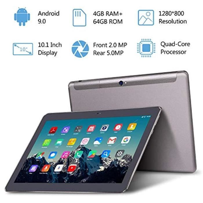 4g lte tablette tactile 10 pouces toscido w109 android 9 0