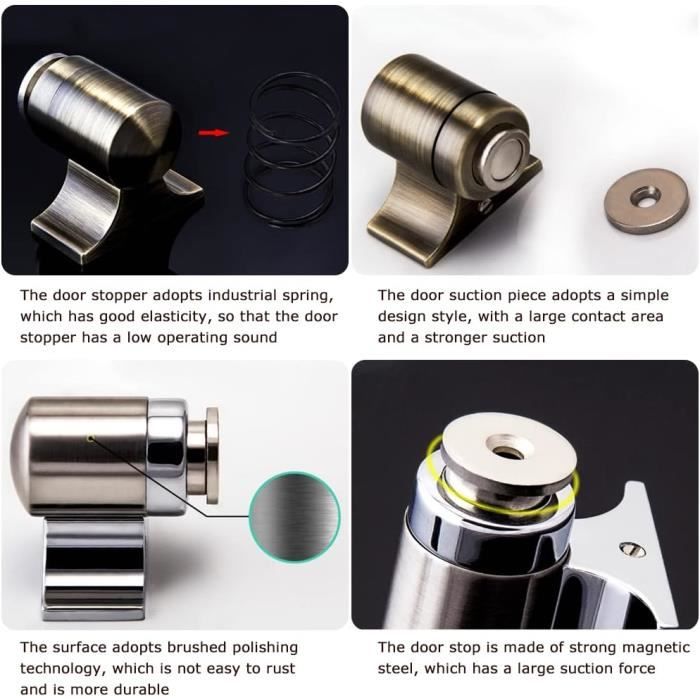 Butée de Porte magnétique Receveur de Porte en Acier Inoxydable pour — free download