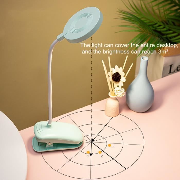 Lampe De Bureau EDISHINE Lampe De Lecture USB Rechargeable, 3 Couleurs & 3 Niveaux Luminosité Réglables, Dimmable En Continu, Lampe Pince Pour Lire Au Lit, Protection Des Yeux, Cadeau Pour Liseurs Enfants Lampe De Bureau EDISHINE Lampe De Lecture USB Rechargeable, 3 Couleurs & 3 Niveaux Luminosité Réglables, Dimmable En Continu, Lampe Pince Pour Lire Au Lit, Protection Des Yeux, Cadeau Pour Liseurs Enfants