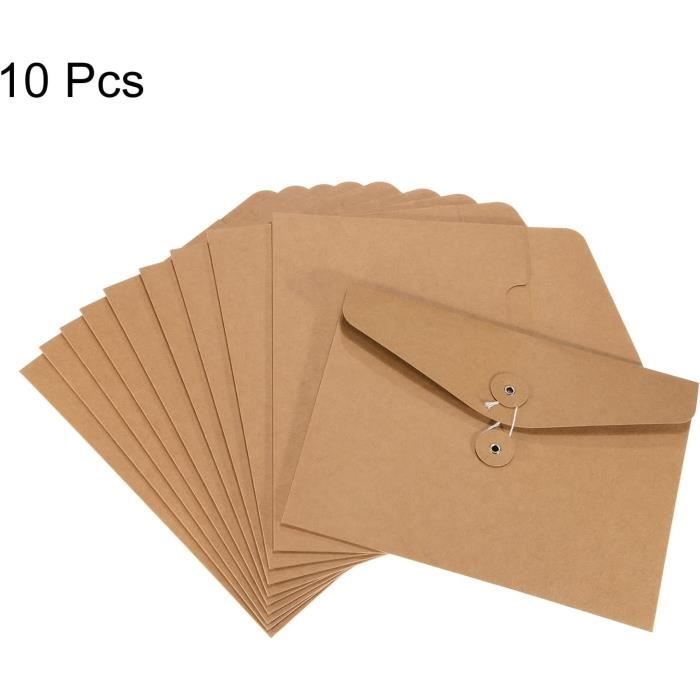 Chaîne Enveloppe Fichier Dossiers 10 Paquet A5 Dimension Document Lettre  Organisateur Support Dépôt Veste Pour Bureau, Rouge[H295]