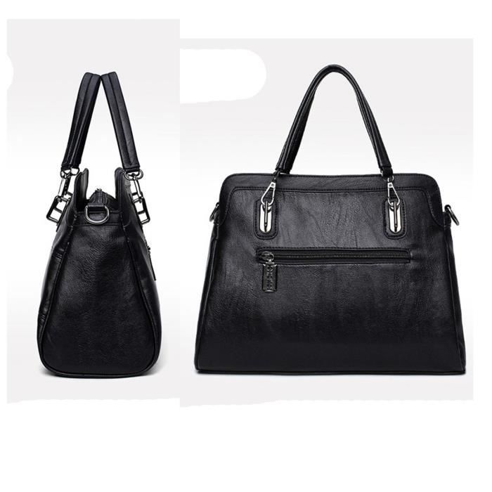 Housse De Protection Pour Poignée De Sac – Cuir PU Noir – Facile à Installer – Pour Sacs Lourds, Anti-dérapante