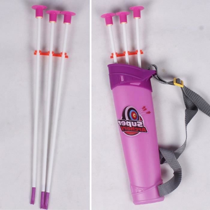 Arc et flèche pour Jouets pour Enfants avec lumière LED - Comprend 1 Arc, Cible,carquois avec 8 flèches à Ventouse - Jeux - Jouets