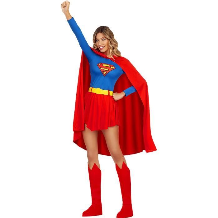 Déguisement Supergirl femme - DC Comics - Funidelia - Rouge - Accessoires  inclus