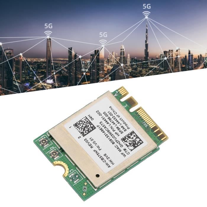 Carte WiFi M.2 RTL8822CE Double Bande 2,4G/5G + Bluetooth 5.0 - Compatible PC Portable Windows 10/11, Linux