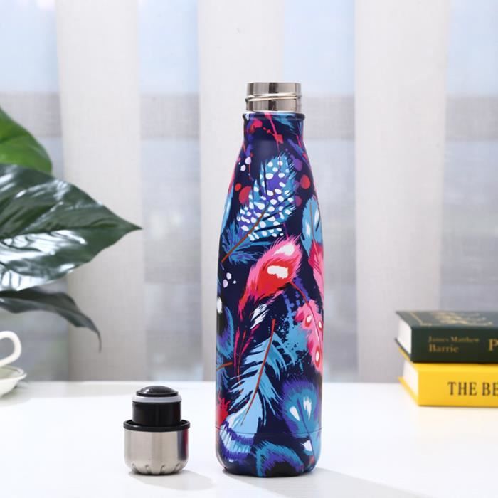 Thermos Garde Froid 24h Gourde Isotherme Funmoon 500 Ml - Acier Inoxydable 18/8, Double Paroi, Garde Le Froid 24h/chaud 20h
