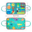 Planche d'apprentissage sensoriel Montessori pour enfants d'âge préscolaire, jouets éducatifs pour bébés-3