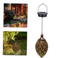 Lanterne Solar Lampe de suspension décorative Jardin imperméable paysage extérieur-3