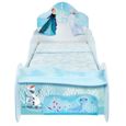 Disney La Reine des Neiges - Lit pour enfants avec étagère et tiroir de rangement sous le lit pour matelas 140cm x 70cm-3