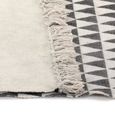 662NEUF Tapis de Salon Chambre Mode|Pailsson|Tapis De Sol Antidérapant Kilim Coton 160 x 230 cm avec motif noir-blanc FRENCH DAYS-3