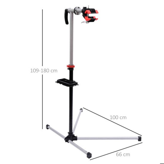 HOMCOM Pied d atelier v lo r paration support pied de montage