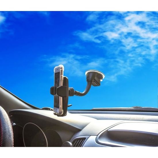 Support Telephone Voiture Universel Ventouse Sur Tableau De Bord