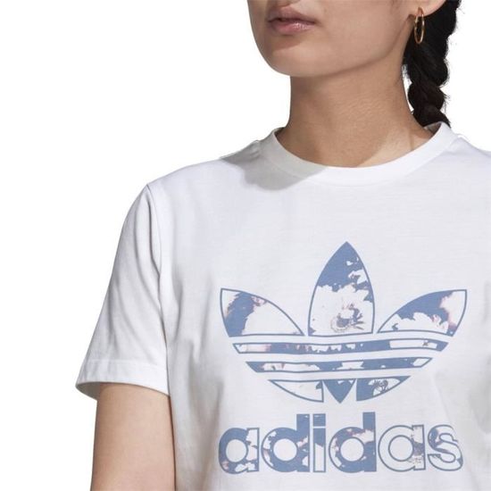 Tee shirt hotsell adidas blanc femme