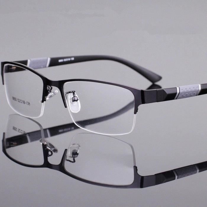 Lunettes de lecture demi monture pour homme pour la myopie et