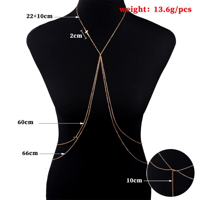 GORGECRAFT 2 Chaînes D'Épaule Multicouches Dorées Avec Pompon - Bijoux Corps Pour Mariée, Plage, Festival (66cm)