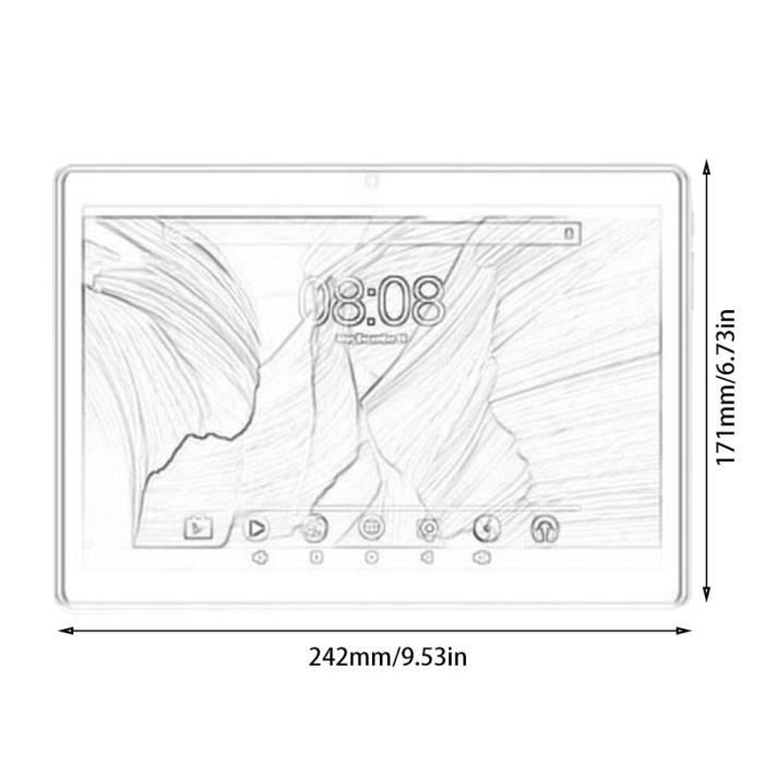 10‘’ 4 + 64g hd tablette pc ips écran3