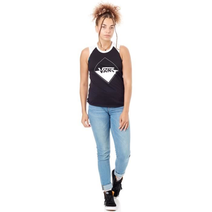 D bardeur Femme Vans Shiner Noir Blanc
