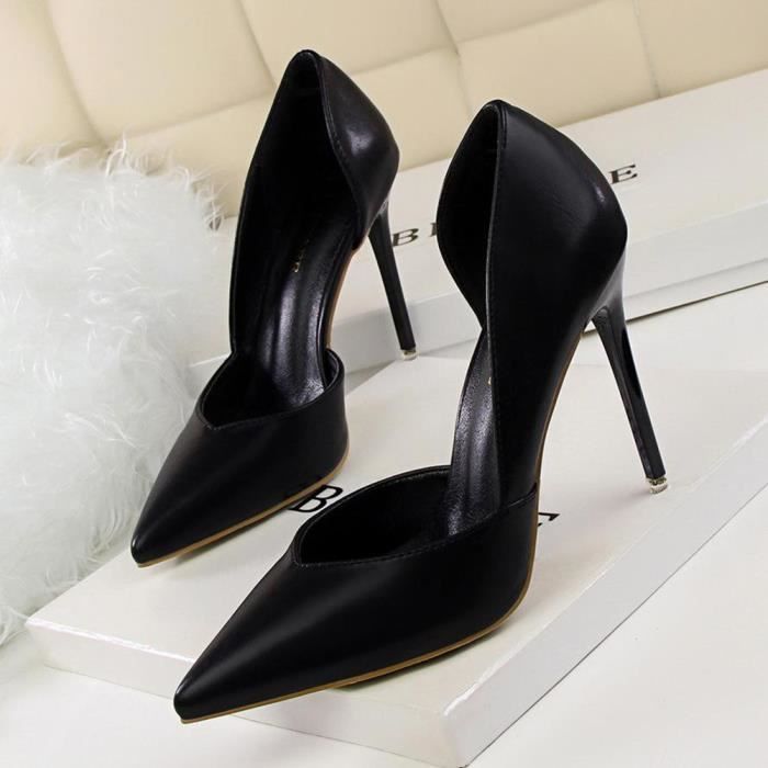Talon noir femme fermé shop