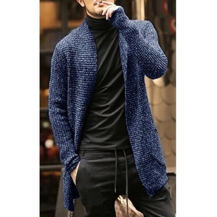 Cardigan homme manches longues tricot la mode Long nouvelle collection automne hiver Gris 3 Tammy Gris 2 Cdiscount Pret a Porter