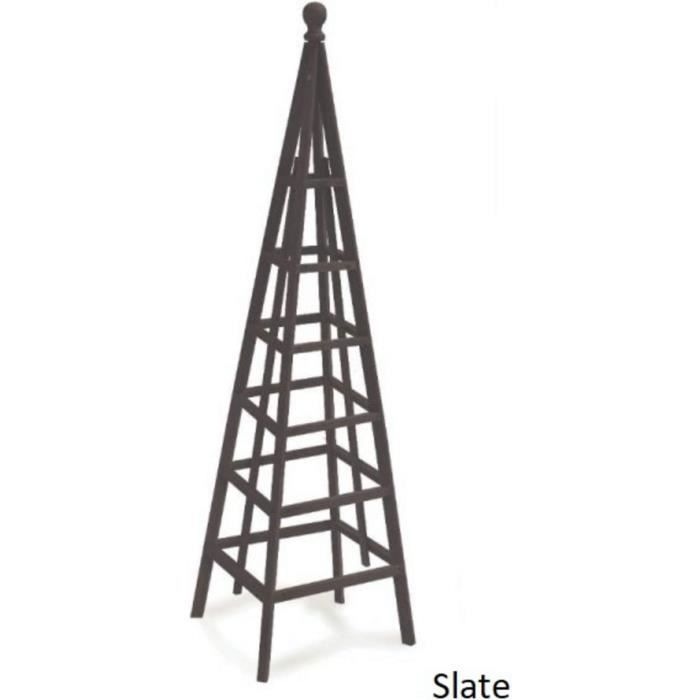 Obélisque Jardin En Bois 1.9m - Support Pour Plantes Grimpantes, Rosiers Et Décoration Extérieure