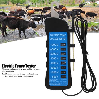 Testeur de Tension de Clôture électrique Testeur de Tension Détecteur de Défaut de Clôture électrique Haute Tension 600 à 7000V Outils de Jardinage