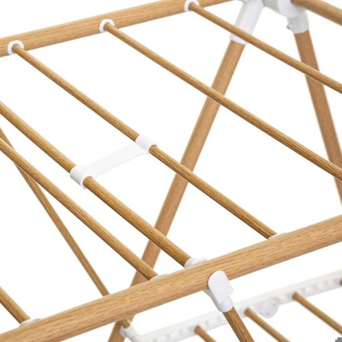 5five Étendoir à Linge Pliant Pont 13m - Effet Bois, Intérieur