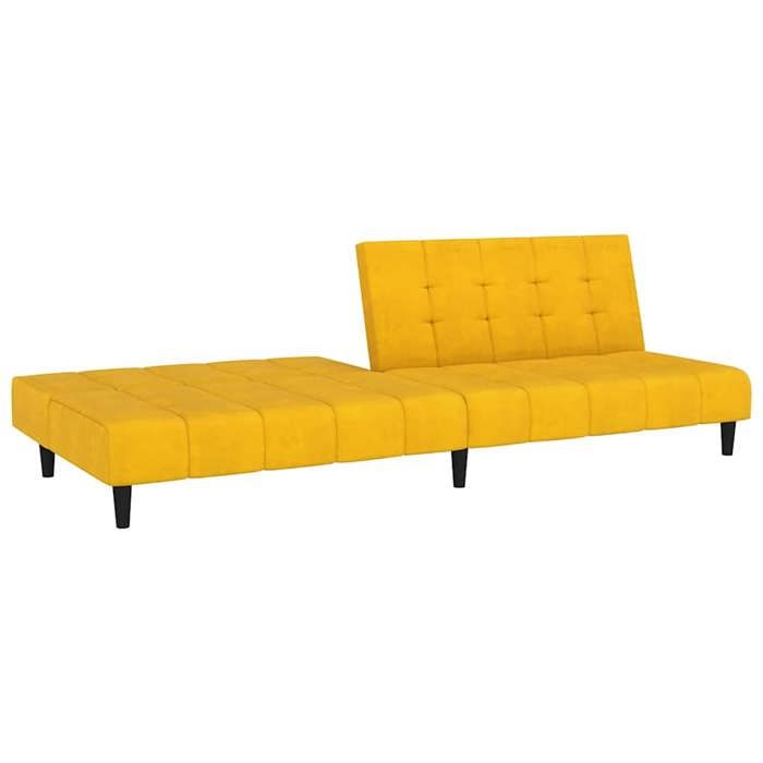 VidaXL Canapé à 3 places Jaune 210 cm Velours348771 - Maison