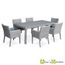 Ceppo Salon De Jardin 6 Places Gris Achat Vente Ensemble