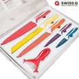 set de couteaux Revêtement Céramique Swiss Q (6 Pièces)-0