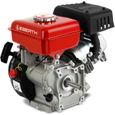 EBERTH moteur à essence 3 CV 2,2 kW (16 mm Ø arbre, moteur 1 cylindre essence, refroidissement par air, démarrage par câble) rouge-0