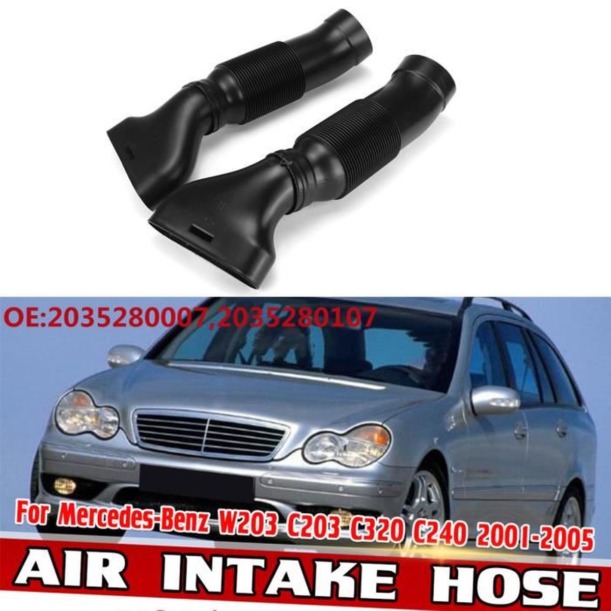 Tuyau Admission Air Gauche+droit Pour Mercedes Classe S W221 S400/S350/S300 - Référence 2720903382/2720903482 - 12
