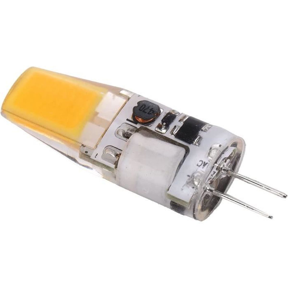G4 LED COB Ampoule 5W 600LM AC/DC 12V Plafonnier Ampoule 4.2x1.3cm pour