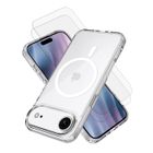 EVETANE Coque Anti-choc Magsafe compatible iPhone 17 Air Transparente + 2 vitres
